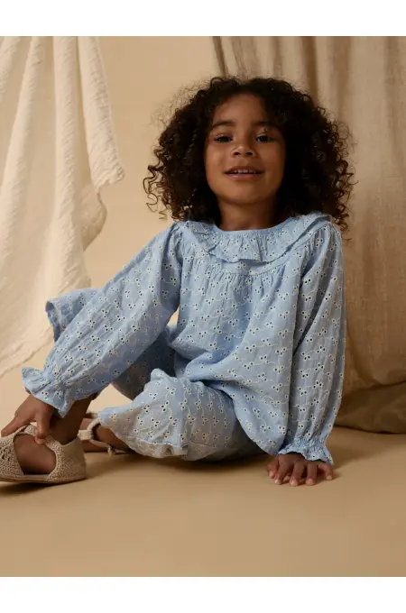 LILAtelier - Rüschen Shirt LIL - zen blue