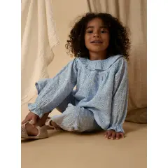 LILAtelier - Rüschen Shirt LIL - zen blue