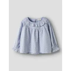 LILAtelier - Rüschen Shirt LIL - zen blue