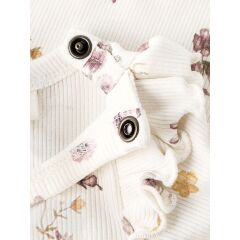 LILAtelier - zuckersüßer Babybody langarm - coconut milk/flower mix