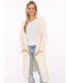 Zwillingsherz - XXL Wollmix Cardigan "Kuschel"- creme