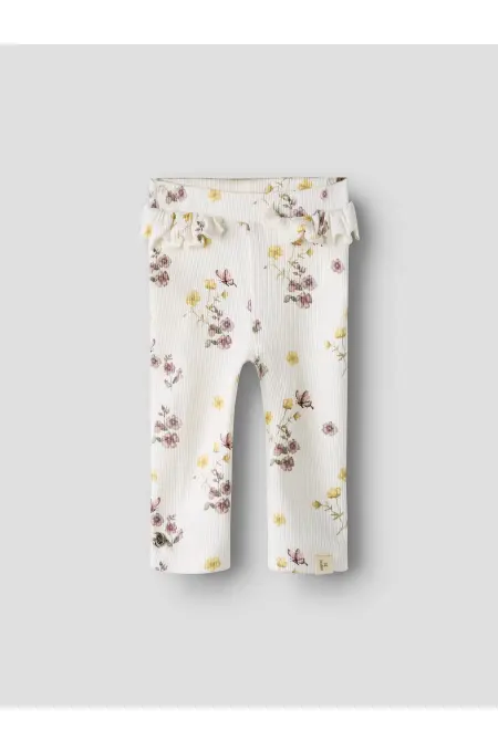 LILAtelier - Legging m. Blumen Print - Coconut Milk/Flower Mix