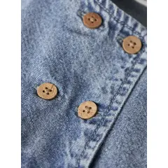 LilAtelier - Jeans-Trägerkleidchen - Medium Blue Denim