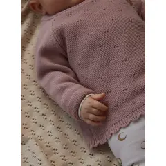 LILAtelier - Baby Wickel Strickjacke - Misty Rose