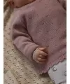 LILAtelier - Baby Wickel Strickjacke - Misty Rose