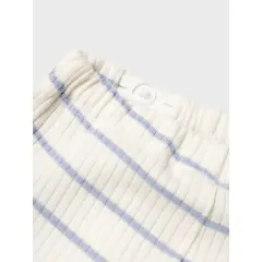 LILAtelier - Legging m. blauen Streifen - Coconut Milk/Zen Blue