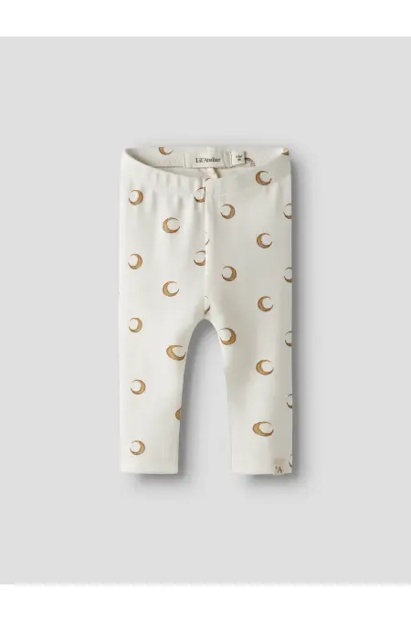 LILAtelier - Legging mit Mond Print - Coconut Milk