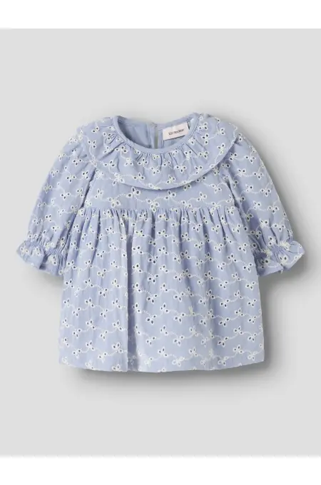 LILAtelier - Rüschen Kleid - Zen Blue