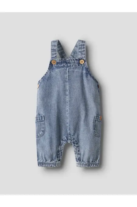 LILAtelier - coole Latzhose - Medium Blue Denim