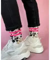 ooley - Socken - Leo allover neon pink