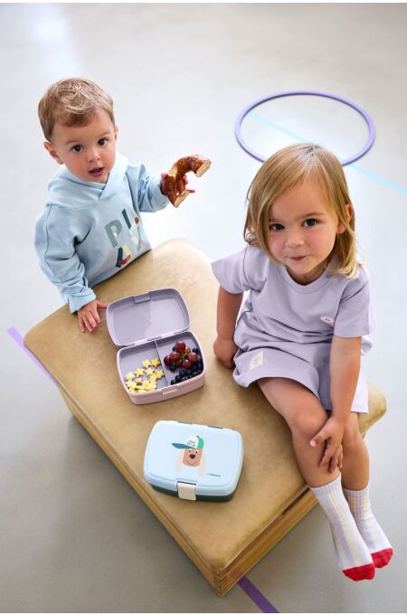 Lässig - Kinder Brotdose Tiny Team Dog blau