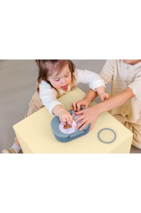 Lässig - Kinder Lunchbox Pattern Party blue/green