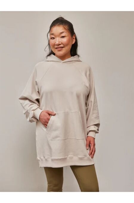 Dayé Rose - Oversized Heather Still-Hoodie 2.0 - oat milk