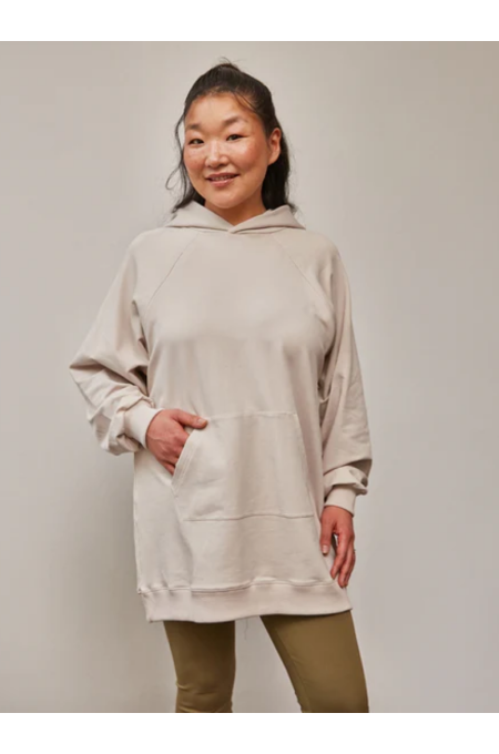 Dayé Rose - Oversized Heather Still-Hoodie 2.0 - oat milk