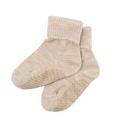 Woolyorganic - Merinowolle Socken - sand melange