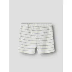 LilAtelier - Kleinkind Shorts gestreift - Coconut Milk/Zen Blue