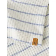 LILAtelier - Kleinkind T-Shirt gestreift - Coconut Milk/Zen Blue