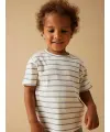 LILAtelier - Kleinkind T-Shirt gestreift - Coconut Milk/Zen Blue
