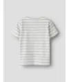 LILAtelier - Kleinkind T-Shirt gestreift - Coconut Milk/Zen Blue