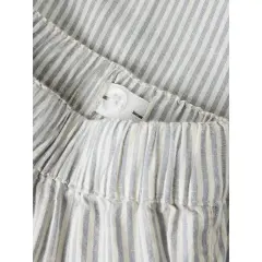 LilAtelier - Weite gestreifte Stoffhose - Coconut Milk