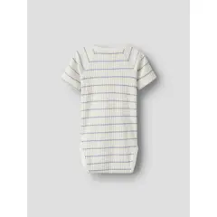 LilAtelier - gestreifter Babybody - Coconut Milk/Zen Blue