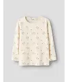 LilAtelier - Longsleeve mit Blumen Print - Coconut Milk