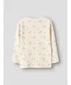 LilAtelier - Longsleeve mit Blumen Print - Coconut Milk