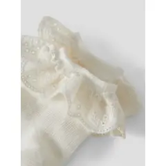 LilAtelier - Söckchen mit Rüschen - Coconut Milk