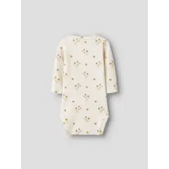 LilAtelier - Süßer Body mit Blumen Print - Coconut Milk