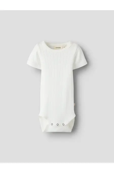 LILAtelier - Halbarm Body mit Rüschen - Coconut Milk