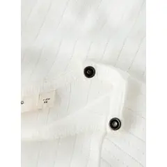 LILAtelier - Halbarm Body mit Rüschen - Coconut Milk