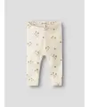 LilAtelier - Leggings mit Blumen Print - Coconut Milk