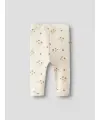 LilAtelier - Leggings mit Blumen Print - Coconut Milk