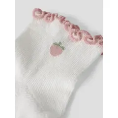 LILAtelier - Söckchen mit Erdbeeren - Coconut Milk