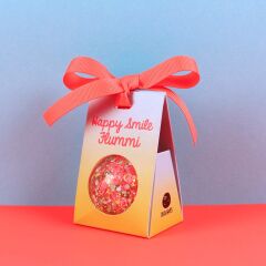 Ava & Yves - Gummiball - neon pink/hellblau 49mm