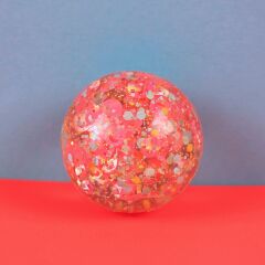 Ava & Yves - Gummiball - neon pink/hellblau 49mm