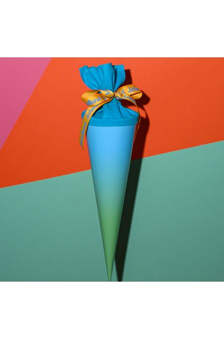 Ava & Yves Schultüte 35 cm, Verlauf grün-türkis