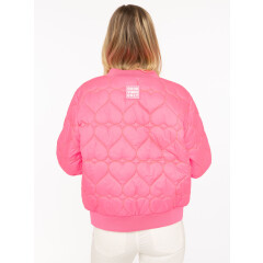 Zwillingsherz - Bomberjacke "Be Happy" - neon pink