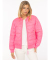 Zwillingsherz - Bomberjacke "Be Happy" - neon pink