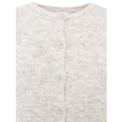 Zwillingsherz - Kurzarm Cardigan Cozy - hellgrau