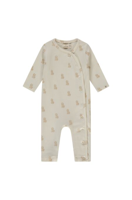 A Tiny Story - Baby Strampler - Ecru/Hund