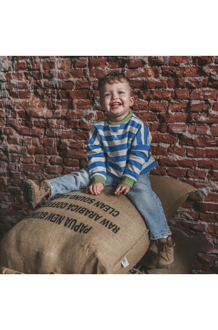 Your Wishes - Kids Stripe Sweater - french/blue