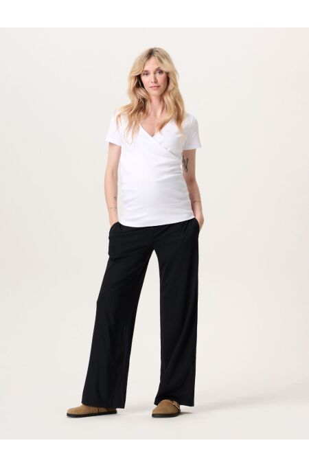 Noppies Maternity - Pants OTB wide leg fit - black