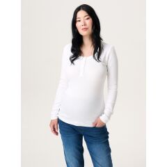 Noppies - Langarmshirt mit Stillfunktion - Optical White