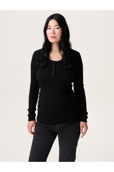 Noppies - Langarmshirt mit Stillfunktion - Black