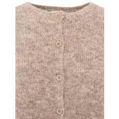 Zwillingsherz - Kurzarm Cardigan Cozy - hellbraun