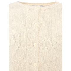 Zwillingsherz - Kurzarm Cardigan Cozy - wollweiß