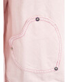Zwillingsherz - Jeansjacke Herz- rosa
