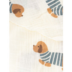 Zwillingsherz - Musselin Tuch Dackel