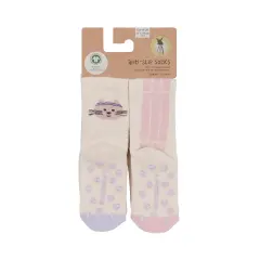 Lässig - Kinder Antirutsch-Socken (2er-Pack) - Cat